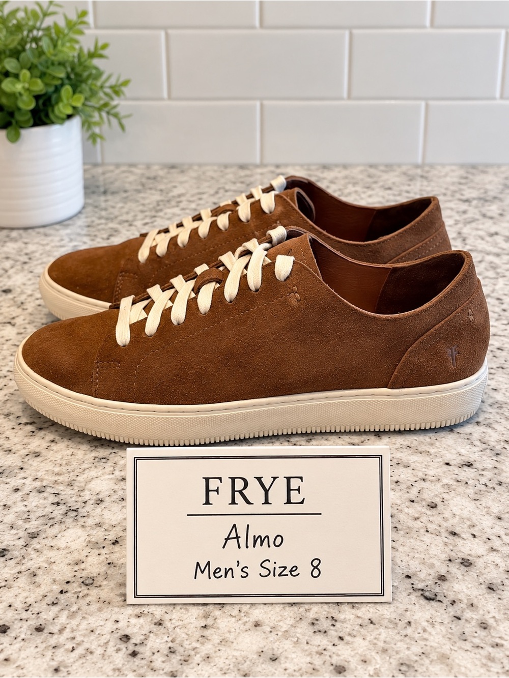 Frye Almo Men’s Suede Low Top Lace Up Sneakers Size 8